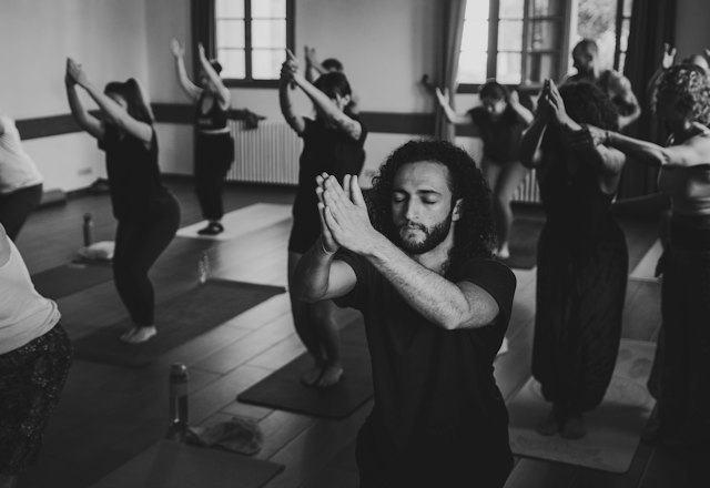 Yoga-Kurs im Studio